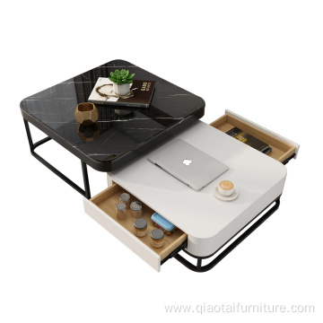 Modern Square Modern Luxury Marble Coffee Tables